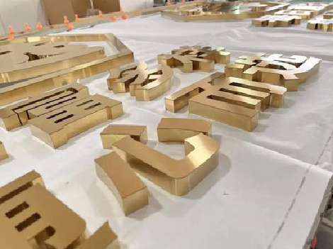 宁国拉丝不锈钢字的特点。